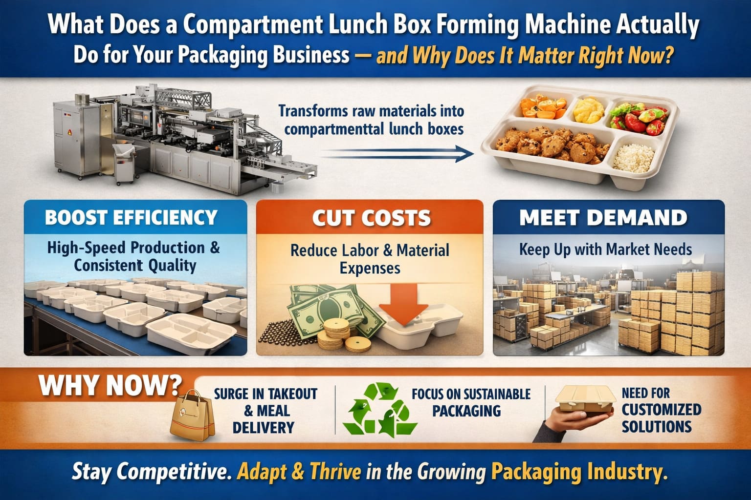 What Does a Compartment Lunch Box Forming Machine Actually Do for Your Packaging Business — and Why Does It Matter Right Now? What Does a Compartment Lunch Box Forming Machine Actually Do for Your Packaging Business — and Why Does It Matter Right Now?