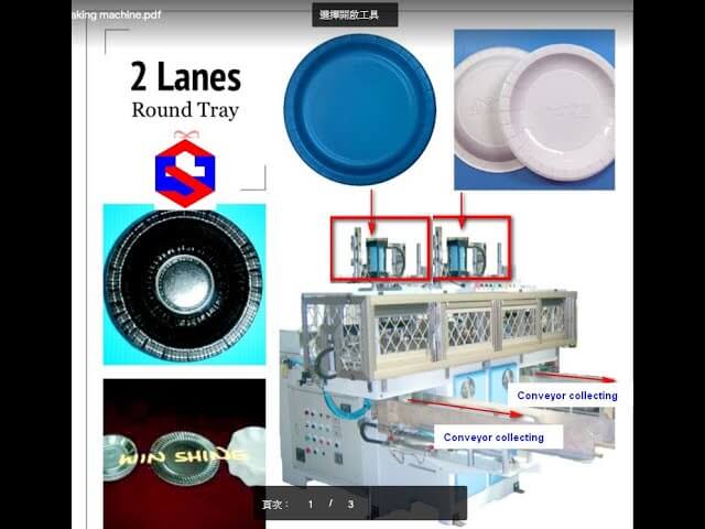 Nueva máquina formadora de platos de papel de alta velocidad