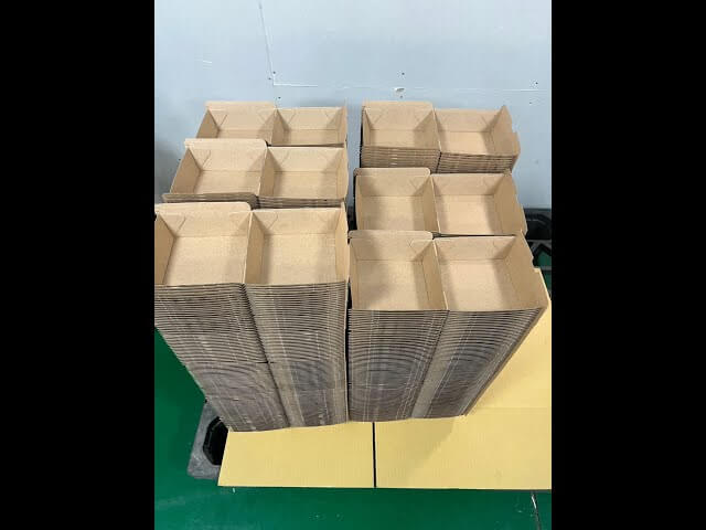 Máquinas ensambladoras de cajas de hamburguesas de cartón corrugado / Flauta F / G, velocidad máx. 6000 piezas/hora