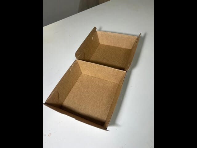 Flauta de cartón para cajas de hamburguesas 9905S video de prueba de funcionamiento #1791A #1791B